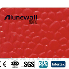 Alunewall different types of aluminum embossing composite panel ACP